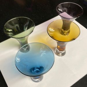Cocktail or Martini glasses.